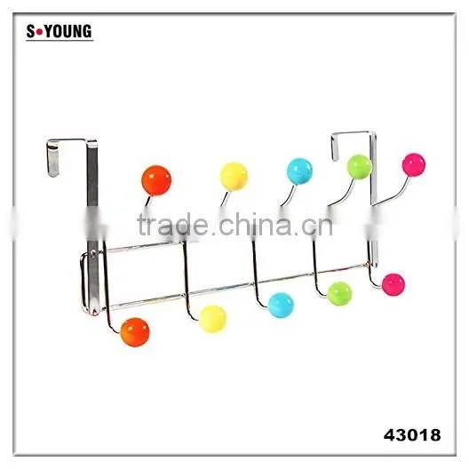 43018 Muticolored Bead Home Storage Decoration Coat&Hat Rack with 10 door Hooks