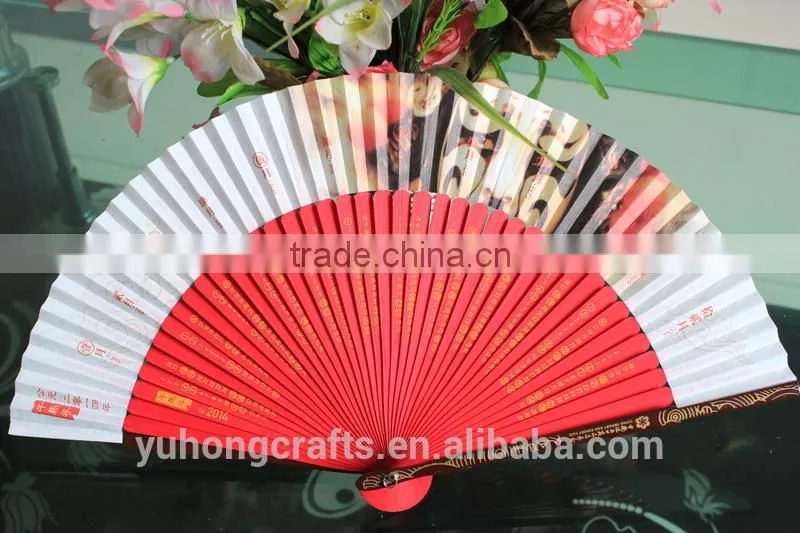 Art bamboo fan for promotion