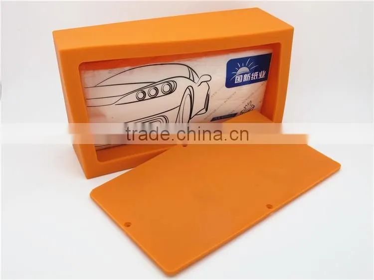 2016 High qulaity Silicone eco-friendly desktop tissue box