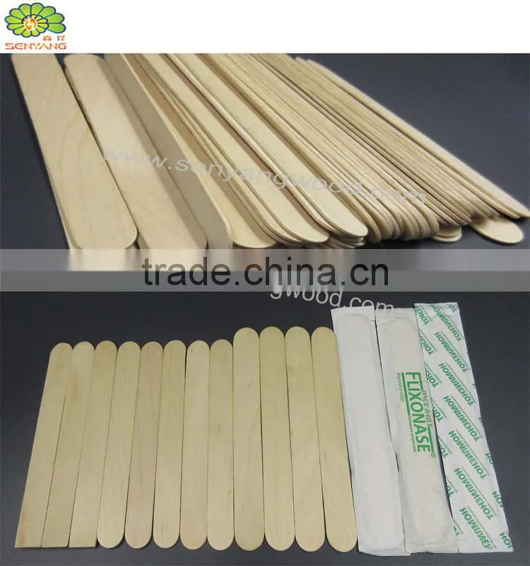 Medical disposable adult sterile birch wood tongue depressor