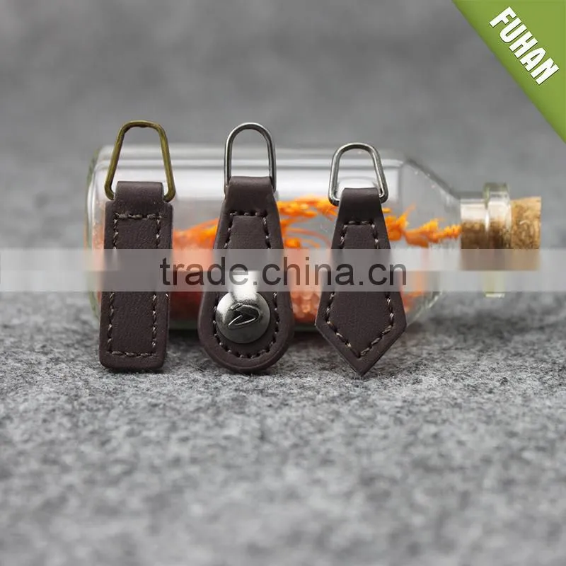 Customized Wholesale High Quality Leather Zipper Slider