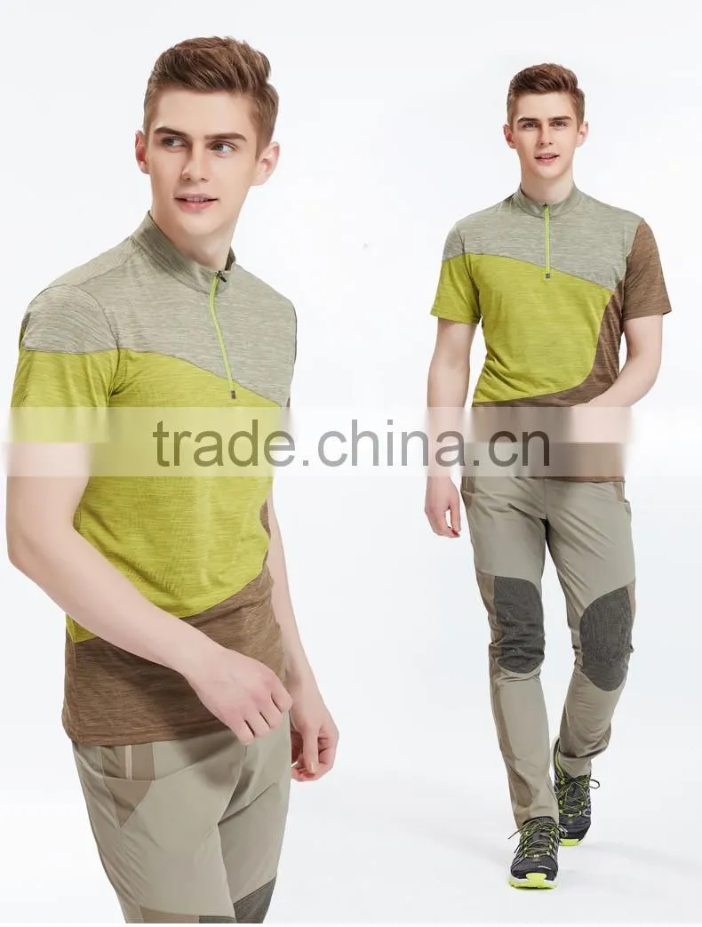 unisex splicing colorful lycra fitness clothing