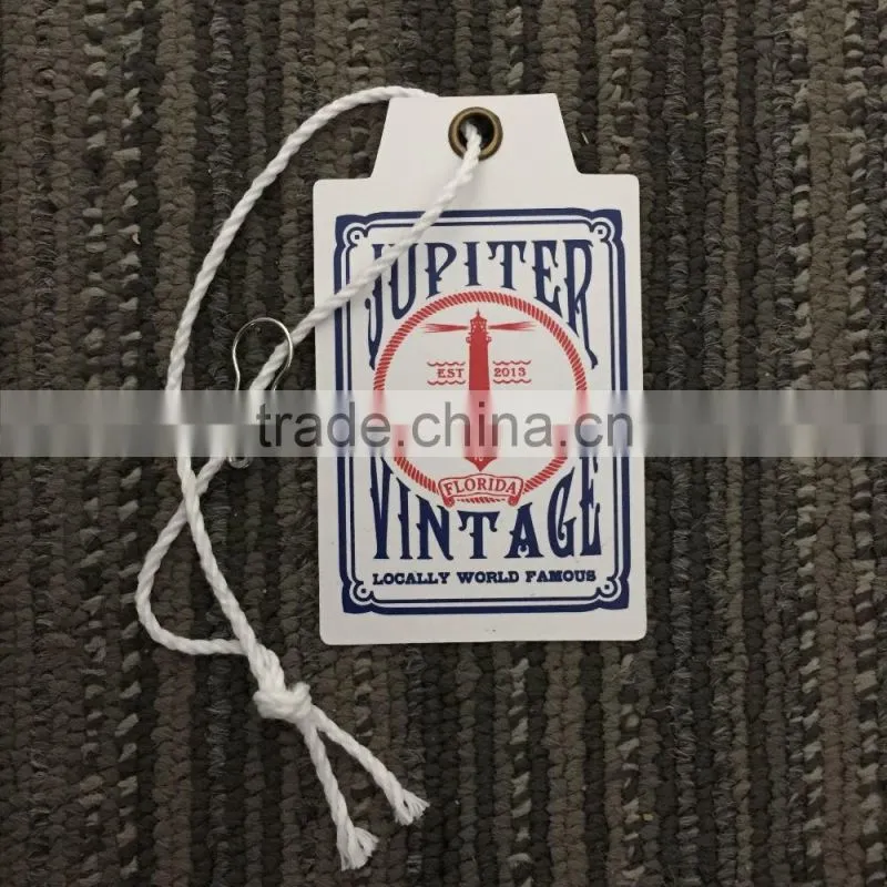2017 Customized jeans hang tags swing tags with high quality