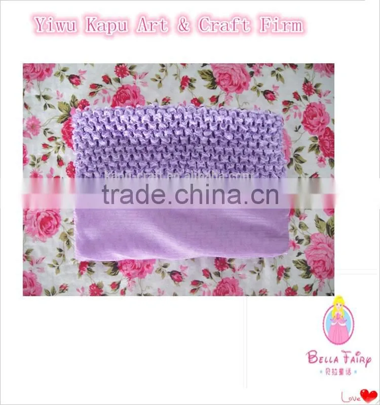 Wholesale Kids Hair Accessorie 6" Large Crochet Tube Tops For Photo Prop Many Colors Girls Stretch Crochet