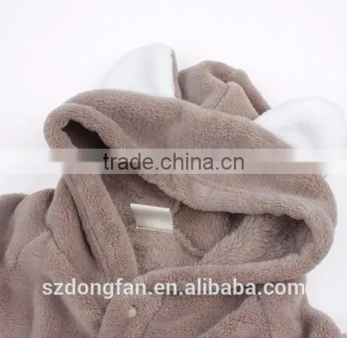 Cartoon Coral Fleece Newborn Baby Romper Costume Baby Clothes Animal Overall Menina Winter Warm Longsleeve Baby Rompers Jumpsuit