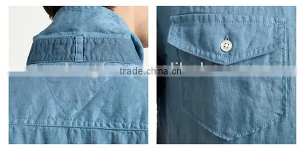 OEM fashion hemp T shirts for man polo shirt design