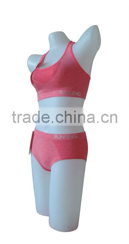 new style seamless woman underwear ladies sport bra & panty