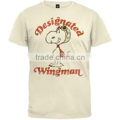 2016 custom wholesale cute cartoon pictures casual short o-neck men shirt