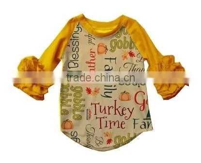 2017 spring easter day cute bunny screen print top girl clothes shirt