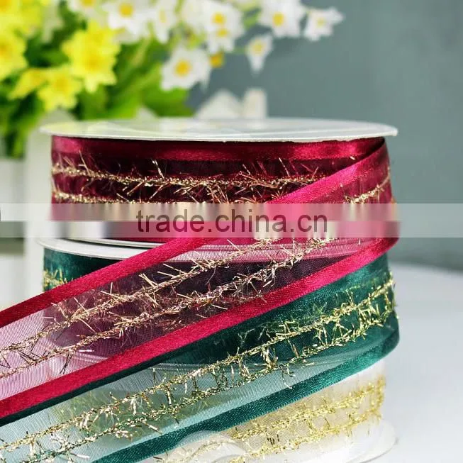 red organza ribbon