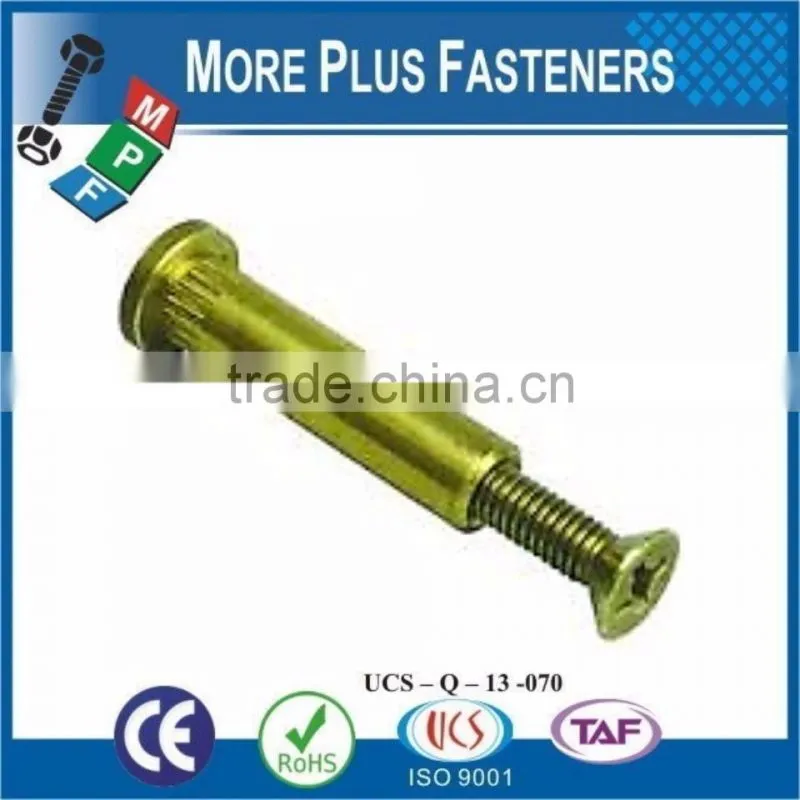 Made in Taiwan Aluminum Slotted Brass Smooth Truss Barrel Head Steel Phillips Flat Head Stainless Steel Mating Screw