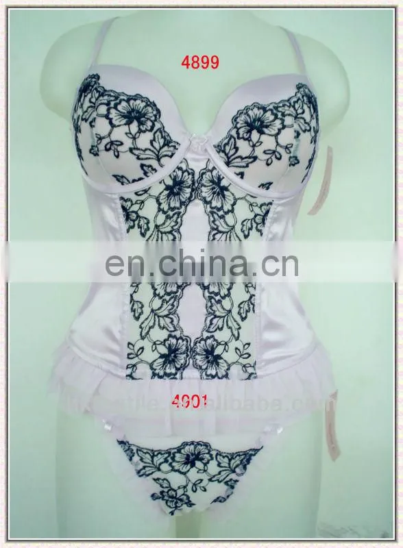 pink bow sexy lingerie for ladies