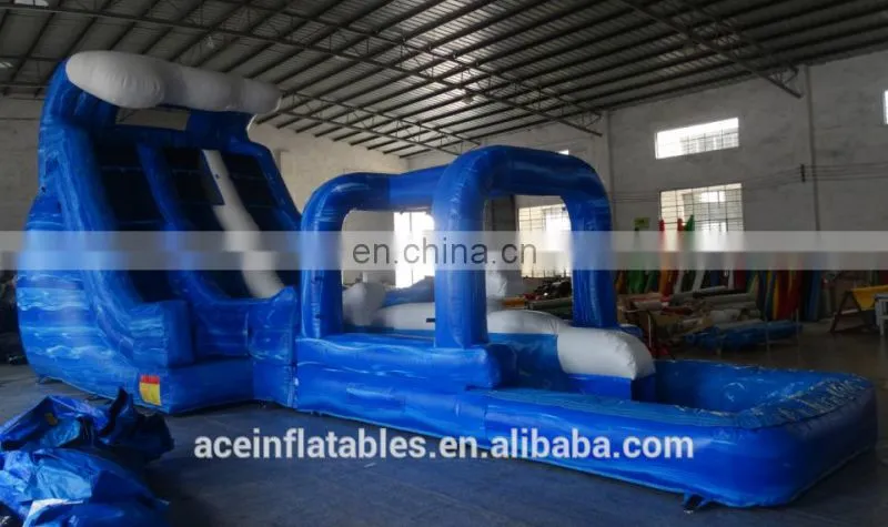 PVC Tarpaulin Kids Banzai Inflatable Water Slide From China
