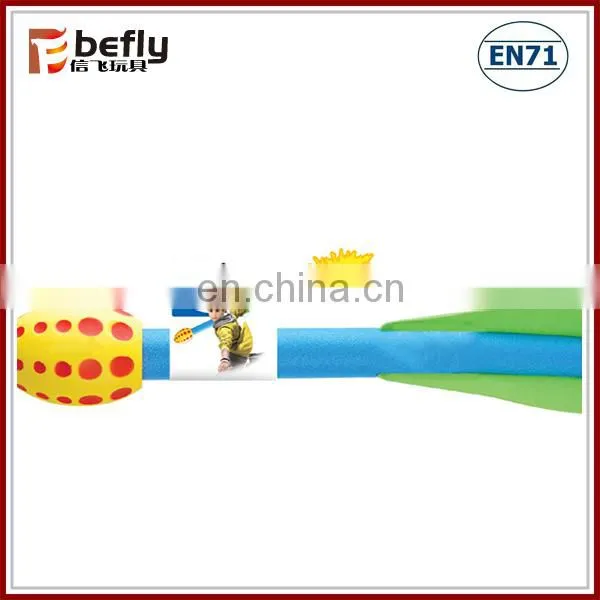 Funny foam air pump rocket toys
