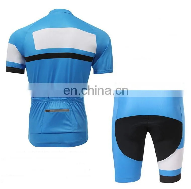 2015 Yihao Assurance Blue New Cycling Bike Short Sleeve Clothing Bicycle Sports Wear / Jersey / Bib Shorts Sets