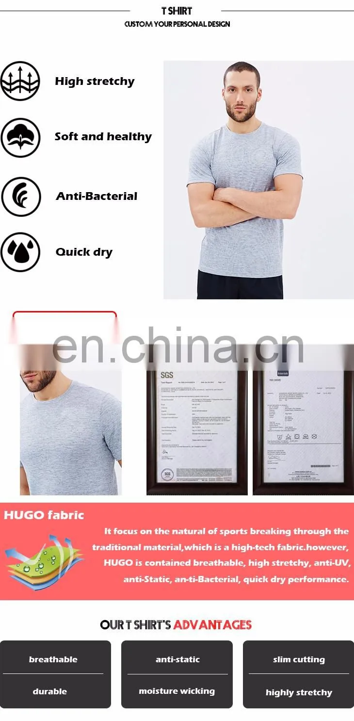 short sleeves new fashion printing 2016 summer training polyester and organic cotton fabric latest designs tshirt for men