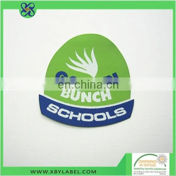 Free samples laser cut letter patch kids sew on patches