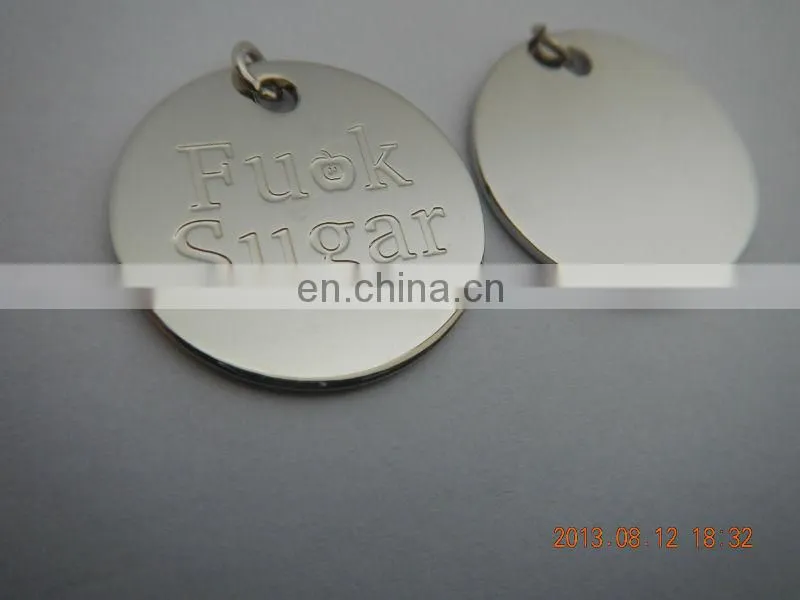 manufacture high quality metal tag for bag
