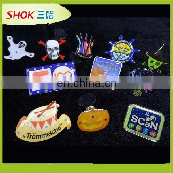 Logo available different design LED badge,LED flashing badge
