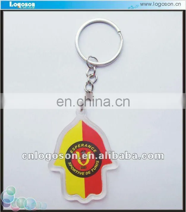 personalized foot shape photo plastic keyring