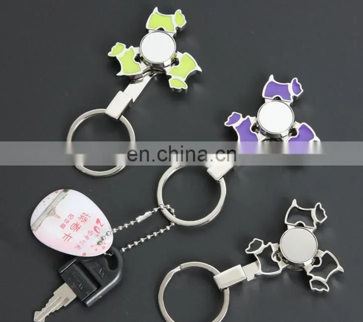 metal alloy spinning top key chain with logo spinning top toys keychain promotional gifts for adults and children