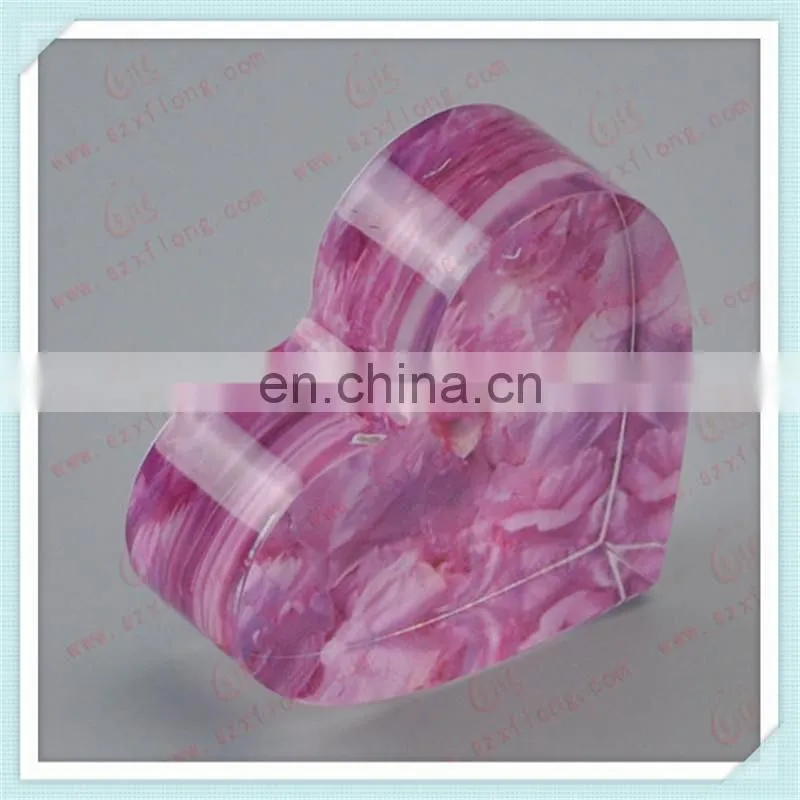 Heart Shaped Love Gift Acrylic Block Acrylic Frame Block For Souvenir