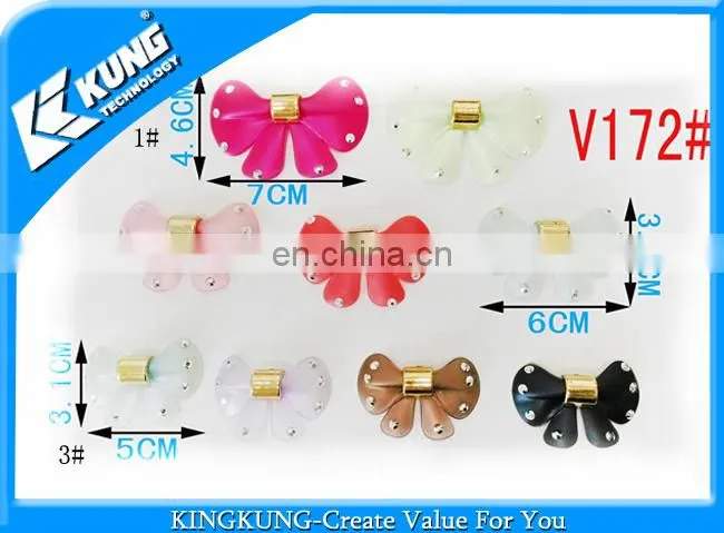 Fancy quality and fashion style decorative design of Ladies pvc shoe flower