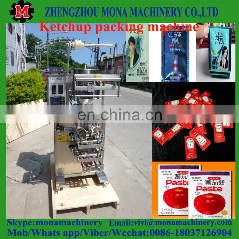 Automatic Liquid Ketchup,Honey, Sauce,Shampoo sachet water packaging machine