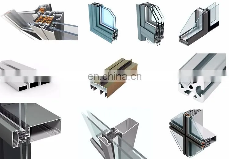 Shining polished anodizing color champagne aluminium profile