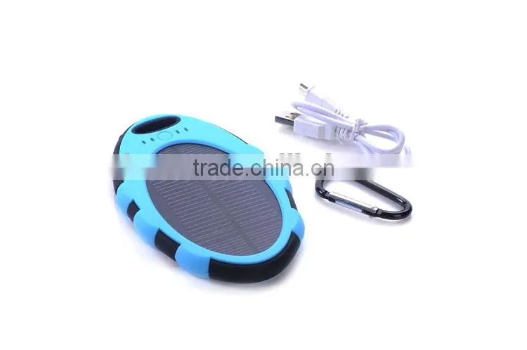 5000mah solar power bank,waterproof solar power bank charger