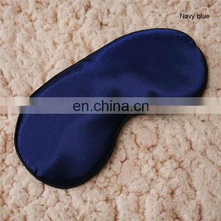 Factory Direct Sale Luxury 100% Silk Eyes Mask For Travel Eye Pouch Sleeping Eyemask With Custom Logo