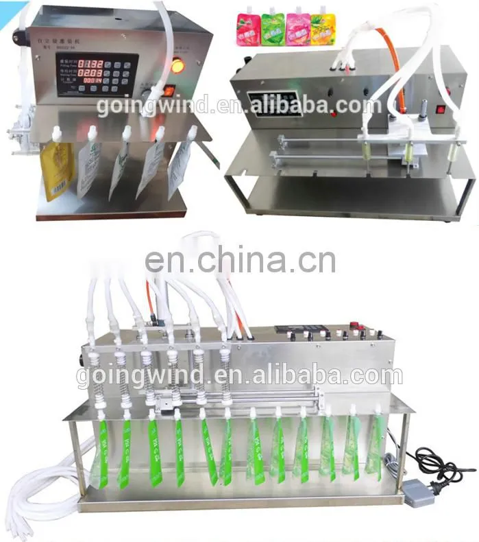 Automatic fruit juice doy pack filling machine auto drink soya milk spout pouch filler and capper machinery cheap price for sale