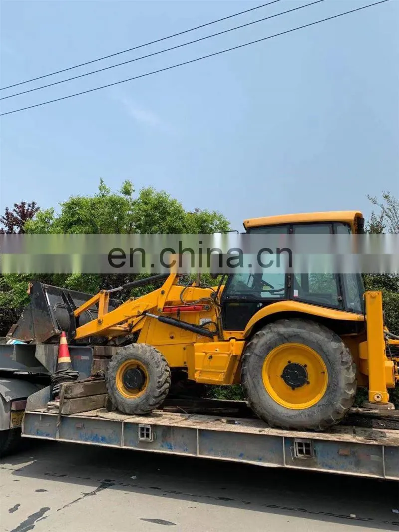 UK JCB 3CX backhoe loader loading, Jcb 3cx ship to Chile, Loading service for JCB backhoe loader transfer by flat
