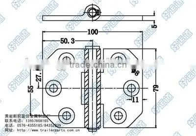 01321 Truck toolbox hinge