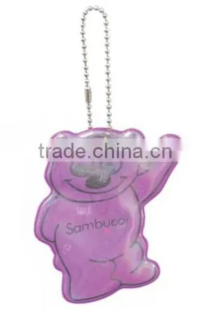 Custom made CE/EN471 reflective hanger/reflective keychain