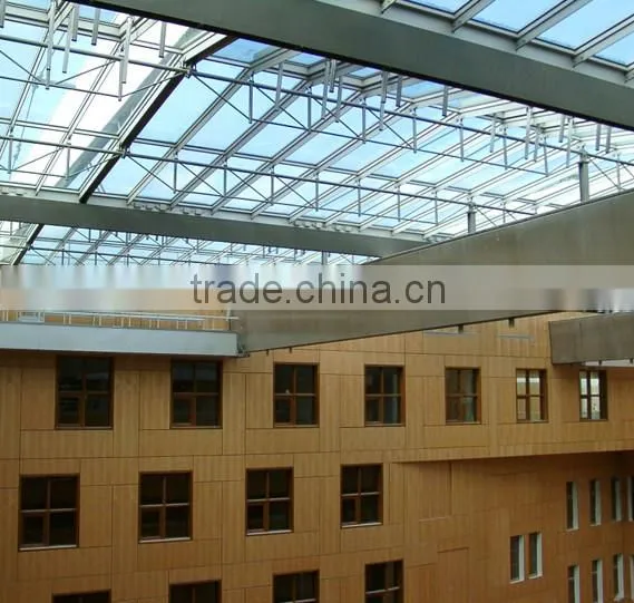 Transparent Curved Steel Atrium Roof For Builidngs