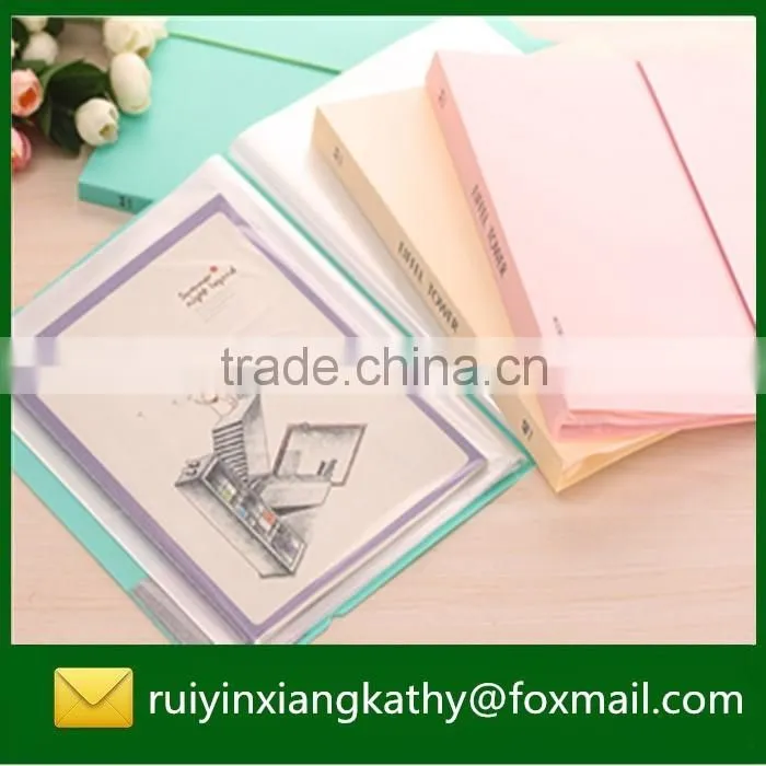 New design top quality recycled PP Display Book