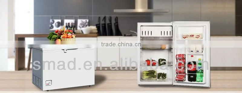 Professional Design DC12V / 24V Solar Freezer,solar electric refrigerator freezer Made in China