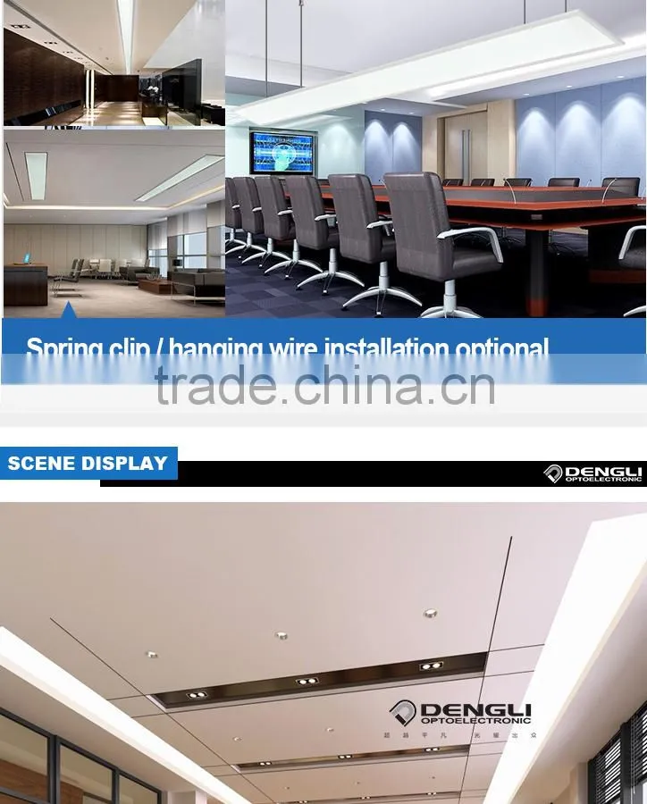 1500x200 flat light CE Rohs passed office garage surpermarket underground shopping mall steamship flat lighting led panel light