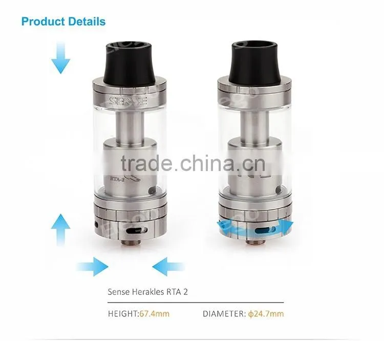 2016 Wholesale Authentic Sense Herakles RTA 2 DIY Tank Elego Stock
