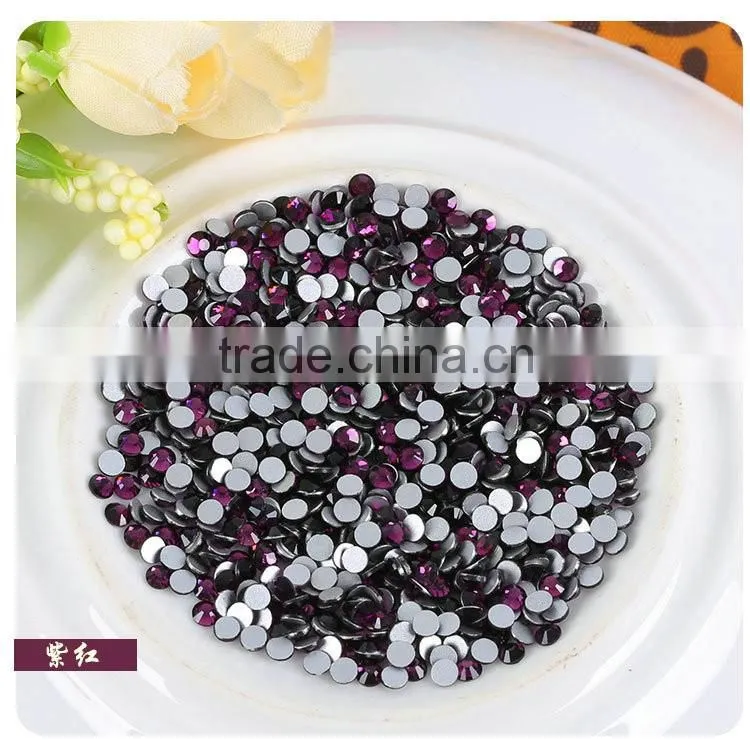 Wholesale world stone dmc / garment decoration hot fix rhinestone hematite color