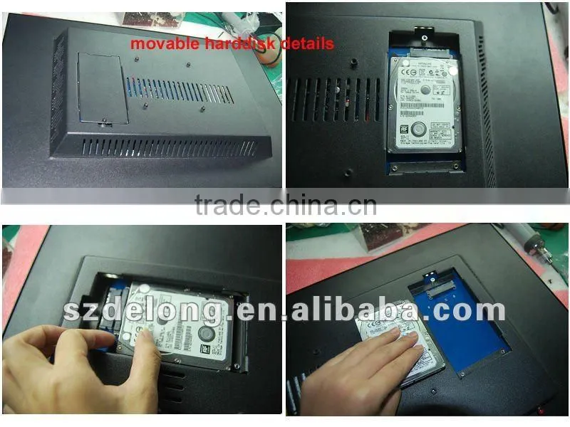 New! 22'' lcd IR touch all in one pc with d525
