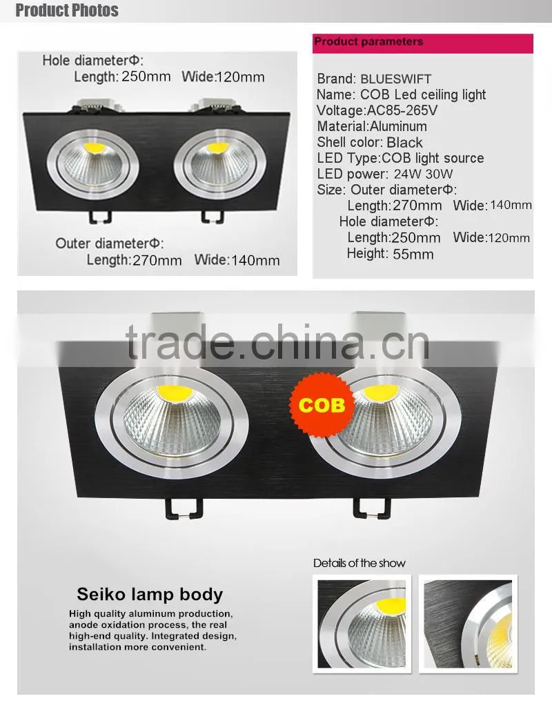 2015 2x5W Square Led Down Light