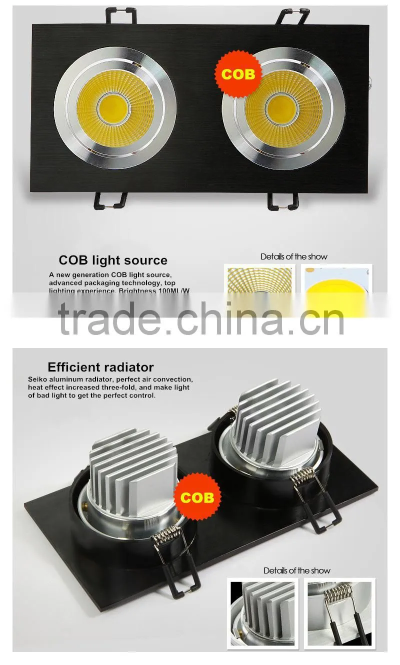 2015 2x5W Square Led Down Light