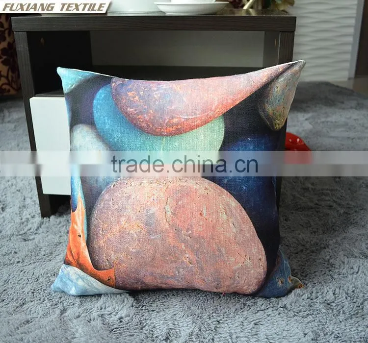 faux linen digital print pillow sea pillow