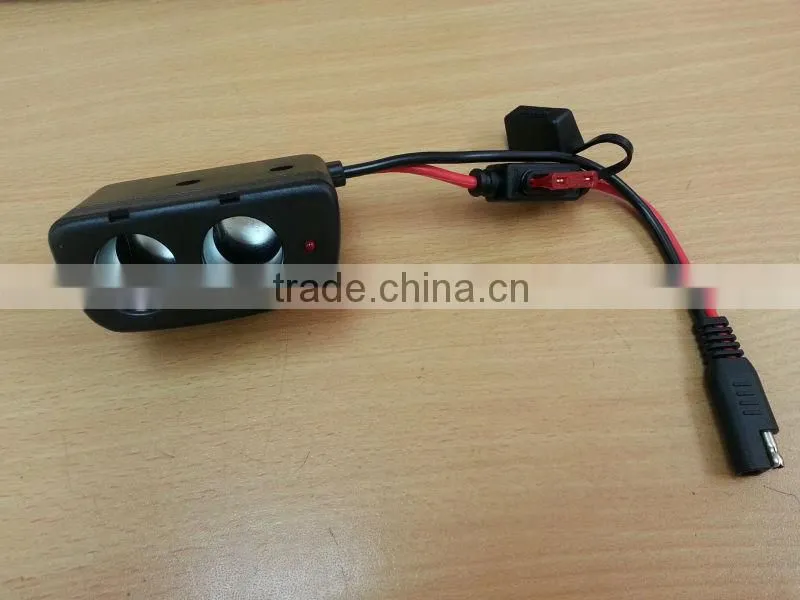 41/0.254 BC power cable with Twins Cigarette female plug and 4.57 mmEurope connector
