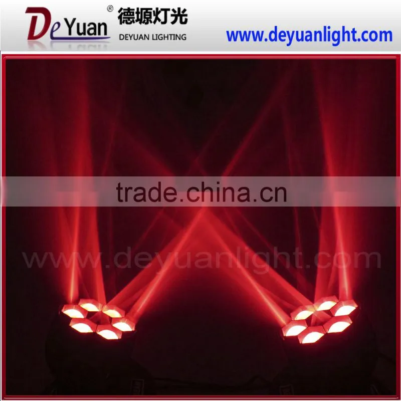 2015 hot selling beam light 6pcs bee eye mini led moving head disco light