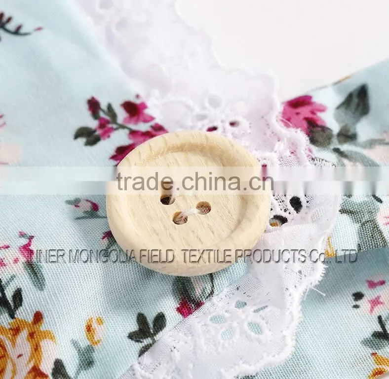 Button Floral Romper Headband Set