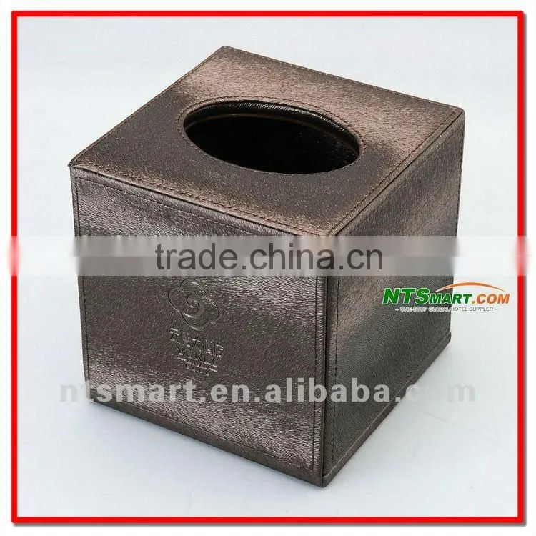 pu leather napkin paper box for hotel