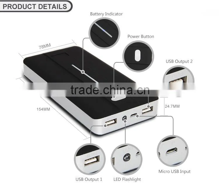 2016 new portable power bank 20000mah/portable phone charger for mobile phone battery charger